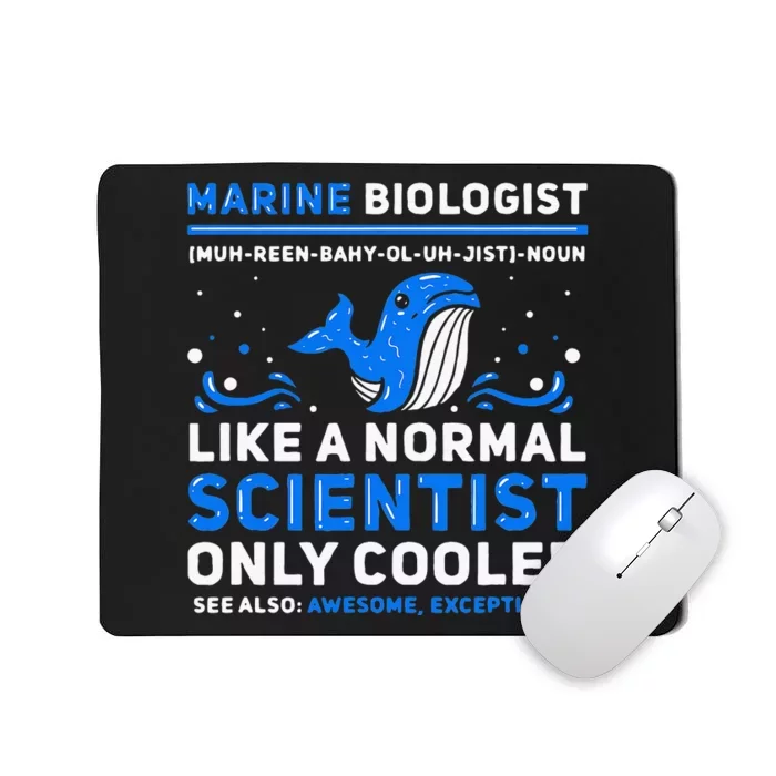 Marine Biologist Definition Marine Biology Mousepad