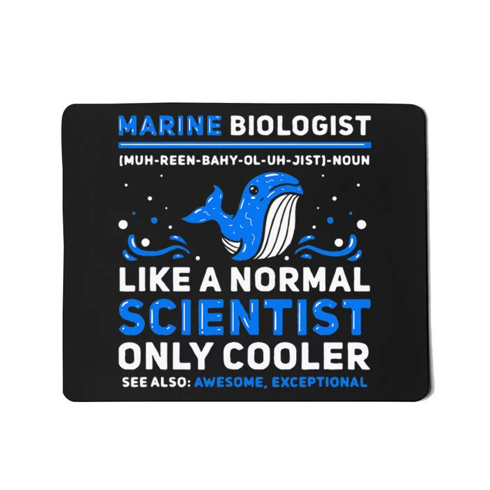 Marine Biologist Definition Marine Biology Mousepad