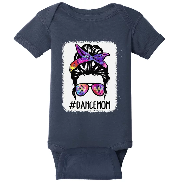 Messy Bun Dance Mom Life Ballet Dancing Mother's Day Baby Bodysuit