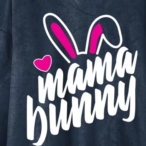 Mama Bunny Easter Bunny Ears Gift Hooded Wearable Blanket