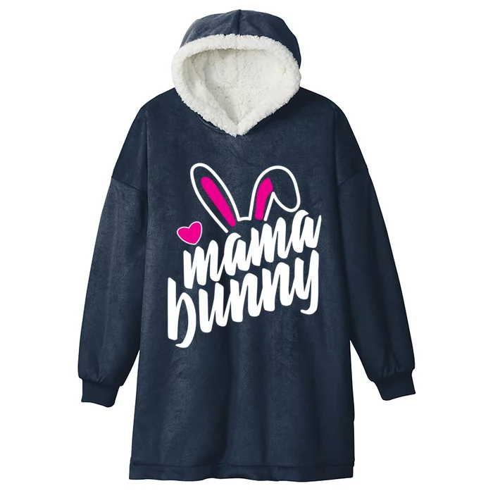 Mama Bunny Easter Bunny Ears Gift Hooded Wearable Blanket