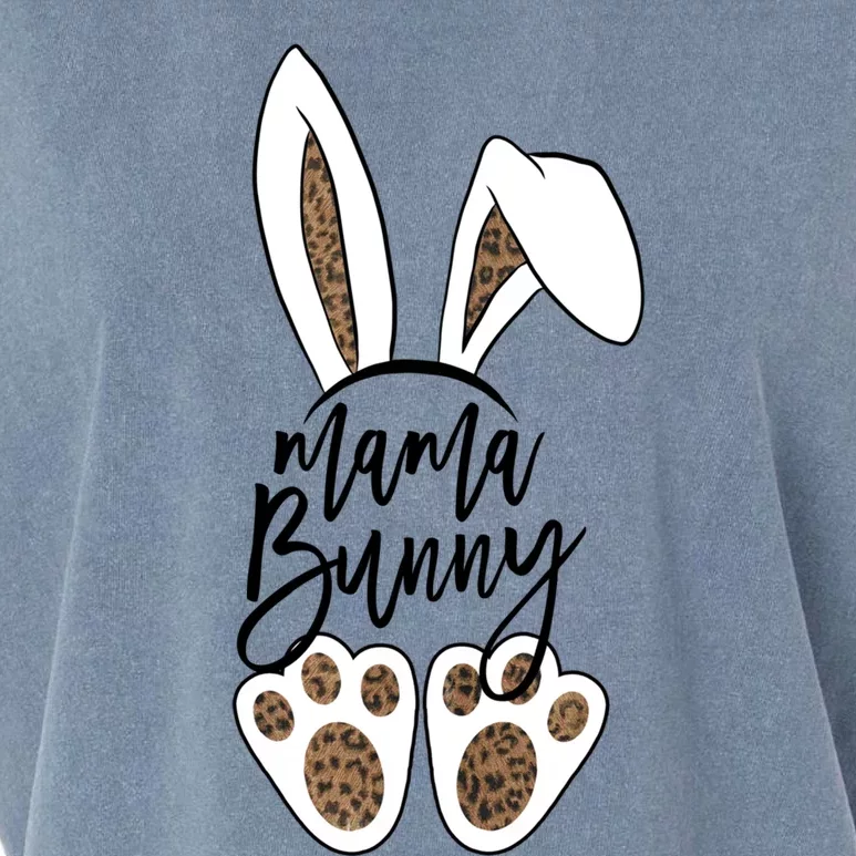 Mama Bunny Easter Bunny Leopard Gift Garment-Dyed Women's Muscle Tee