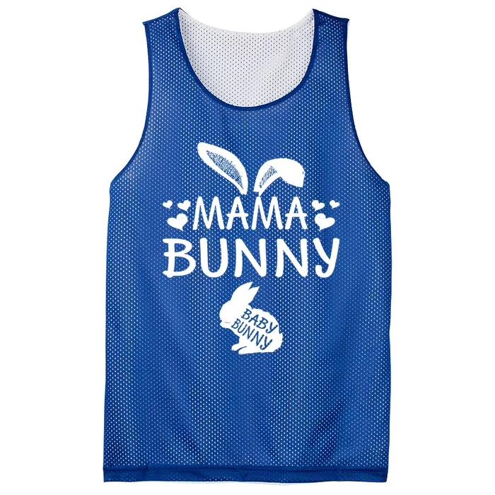 Mama Bunny Easter Pregnancy Announcet Gift Mesh Reversible Basketball Jersey Tank