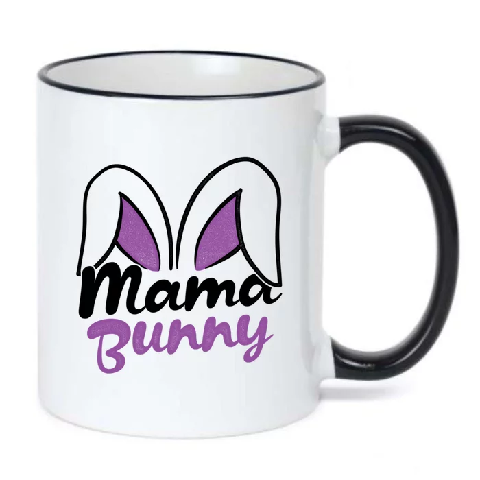 Mama Bunny Easter Gift Black Color Changing Mug