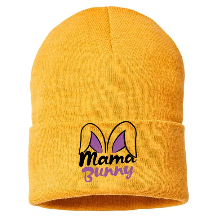 Mama Bunny Easter Gift Sustainable Knit Beanie