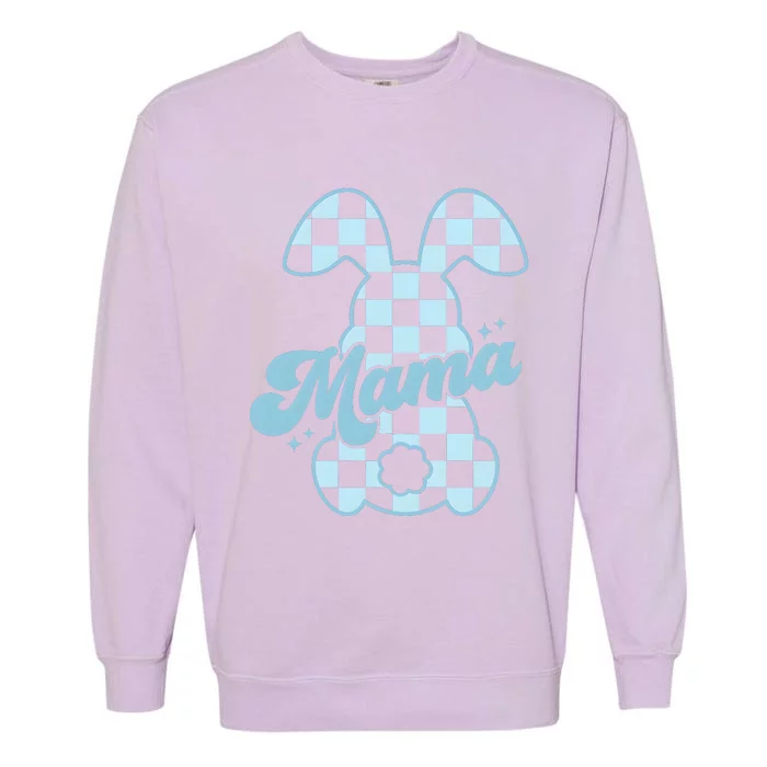 Mama Bunny Easter Day Matching Family Mom Daughter Son Garment-Dyed Sweatshirt