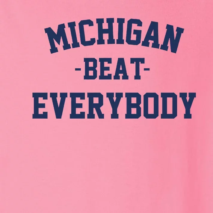 Michigan Beat Everybody National Champs Toddler Long Sleeve Shirt