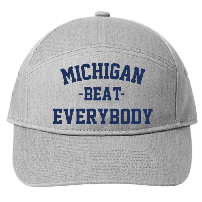 Michigan Beat Everybody National Champs 7-Panel Snapback Hat