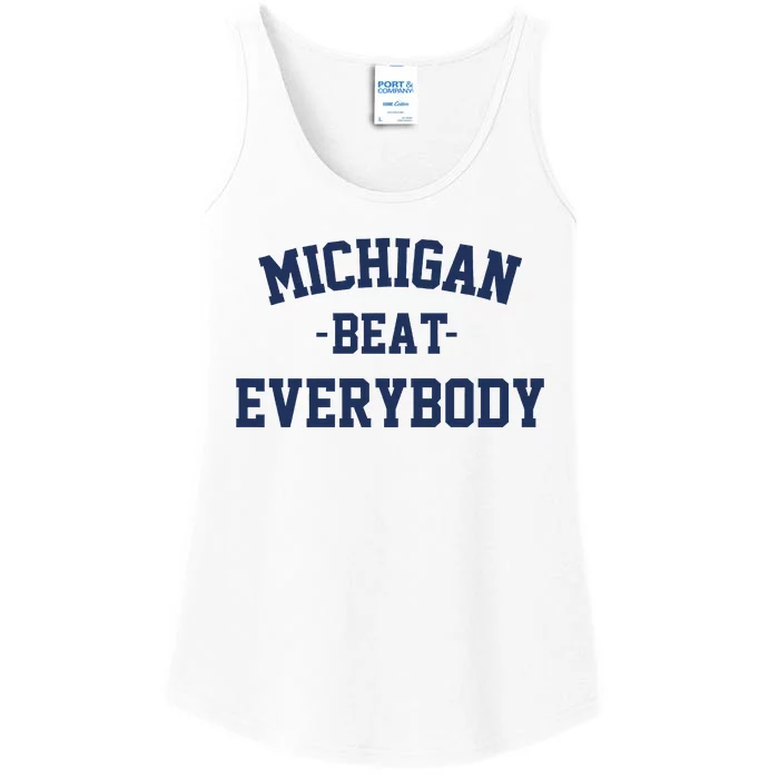 Michigan Beat Everybody National Champs Ladies Essential Tank