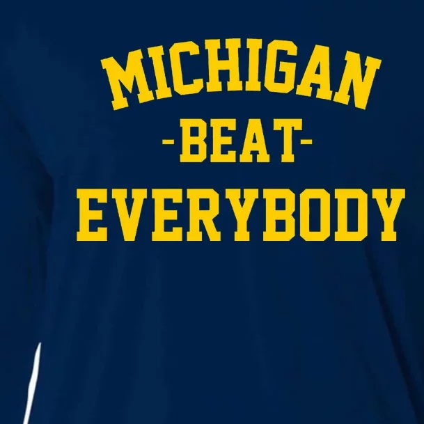 Michigan Beat Everybody National Champs Cooling Performance Long Sleeve Crew