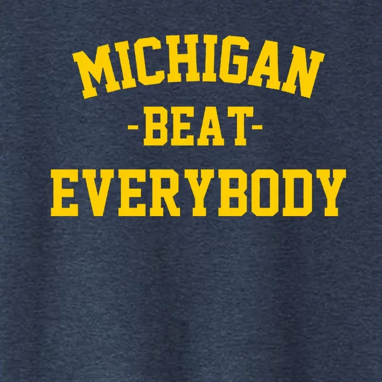 Michigan Beat Everybody National Champs Women's Crop Top Tee