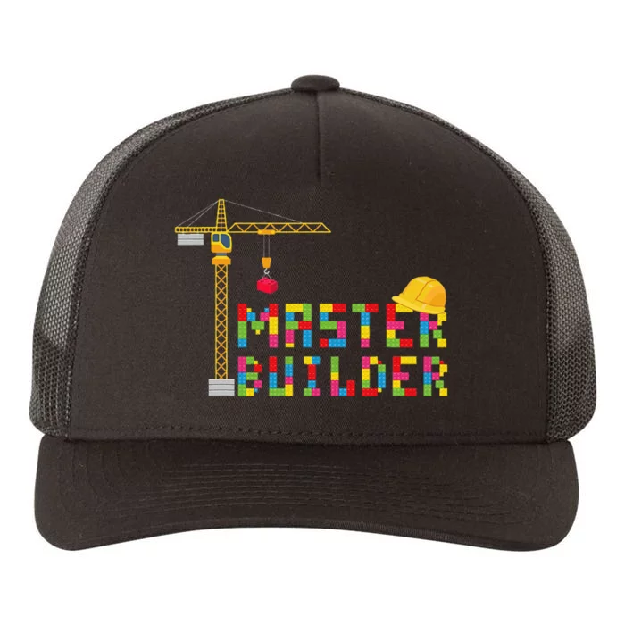 Master Builder Engineer Construction Building Bricks Blocks Yupoong Adult 5-Panel Trucker Hat