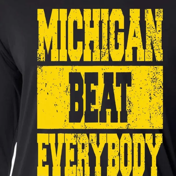 Michigan Beat Everybody Cooling Performance Long Sleeve Crew