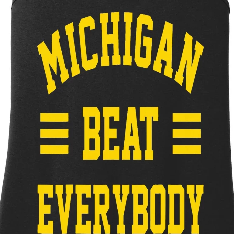 Michigan Beat Everybody Ladies Essential Tank