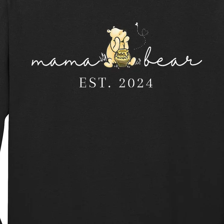 Mama Bear Est 2024 New Mom Pregnancy Tall Long Sleeve T-Shirt