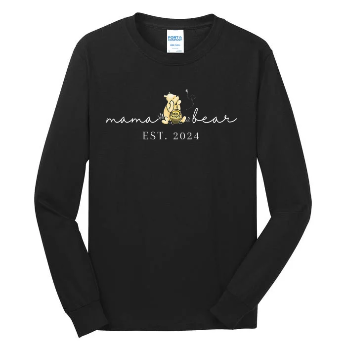 Mama Bear Est 2024 New Mom Pregnancy Tall Long Sleeve T-Shirt