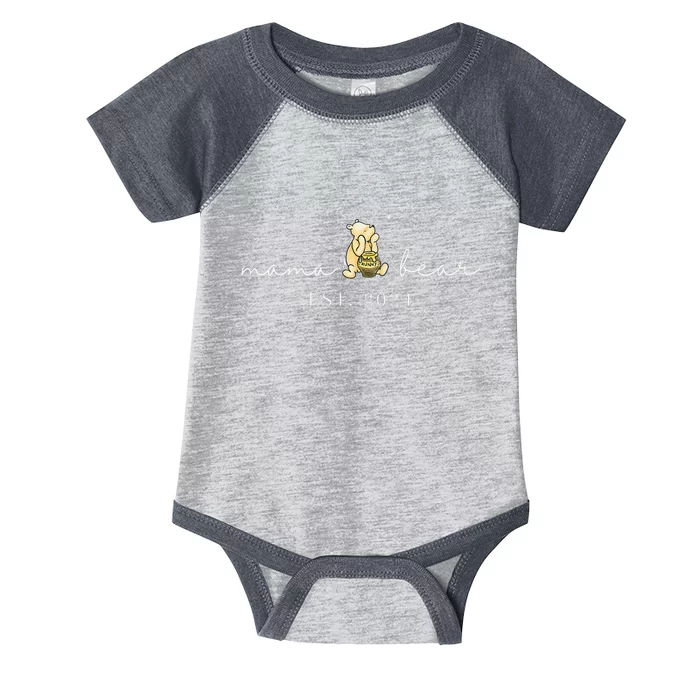 Mama Bear Est 2024 New Mom Pregnancy Infant Baby Jersey Bodysuit