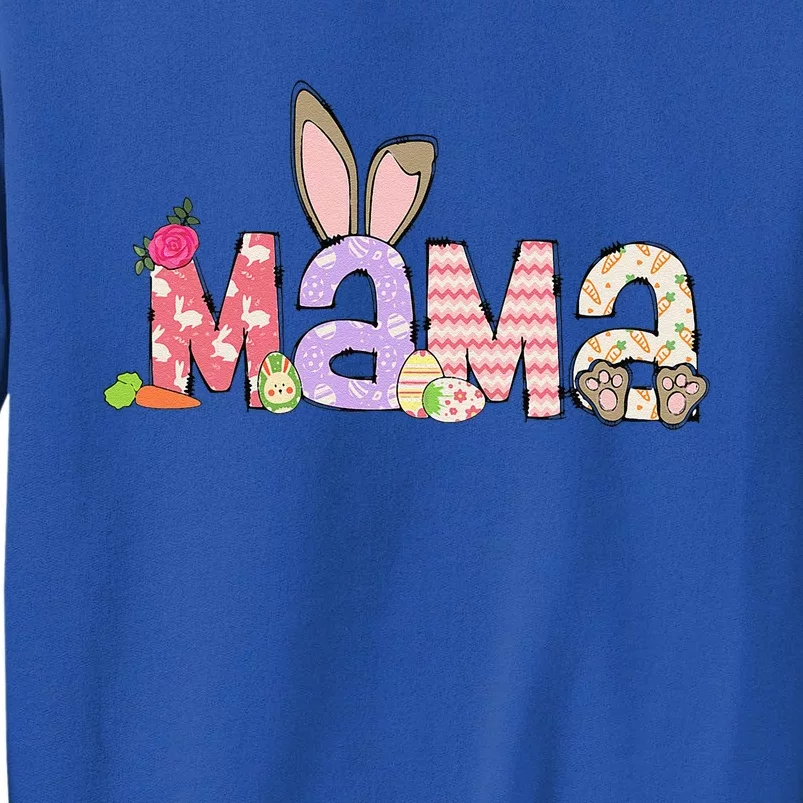 Mama Bunny Easter Mom Pregnancy Expecting Rabbit Mama Tall Sweatshirt