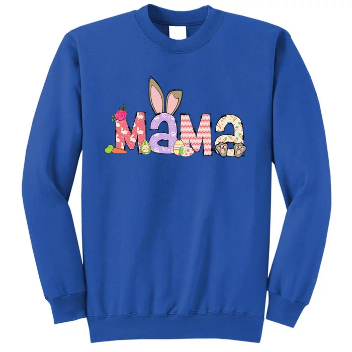 Mama Bunny Easter Mom Pregnancy Expecting Rabbit Mama Tall Sweatshirt