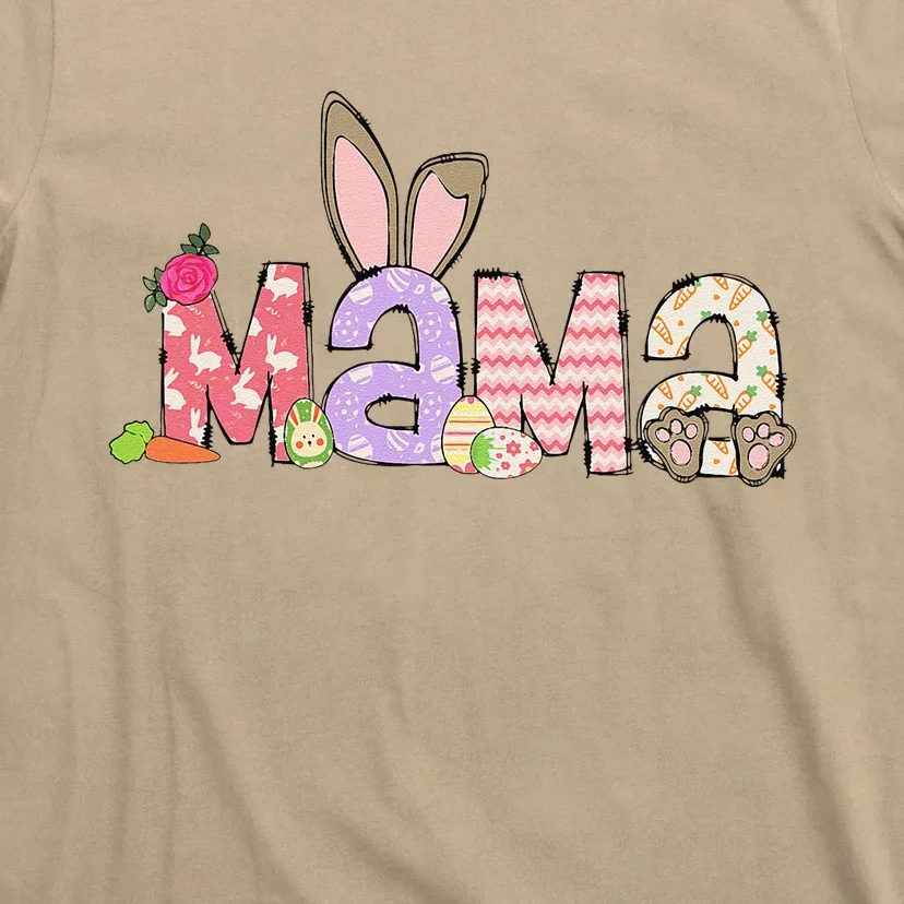 Mama Bunny Easter Mom Pregnancy Expecting Rabbit Mama T-Shirt