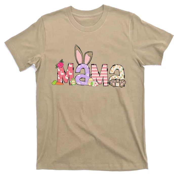 Mama Bunny Easter Mom Pregnancy Expecting Rabbit Mama T-Shirt