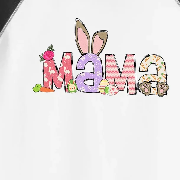 Mama Bunny Easter Mom Pregnancy Expecting Rabbit Mama Toddler Fine Jersey T-Shirt