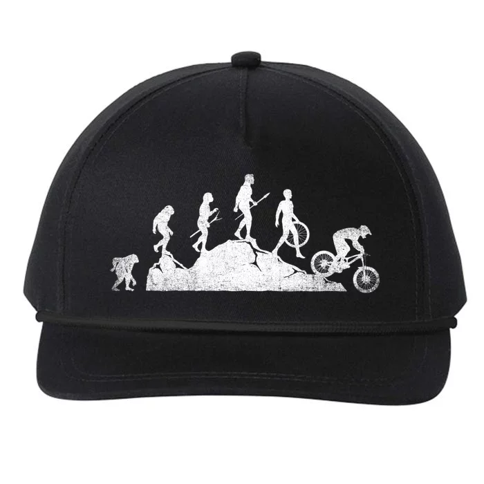 Mountain Biking Evolution Vintage Mtb Bicycle Bike Rider Cool Gift Snapback Five-Panel Rope Hat