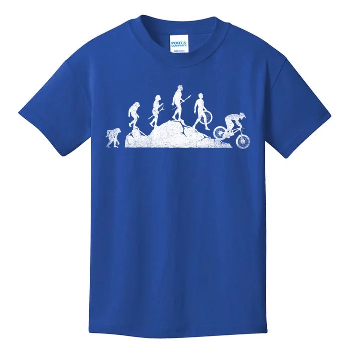 Mountain Biking Evolution Vintage Mtb Bicycle Bike Rider Cool Gift Kids T-Shirt