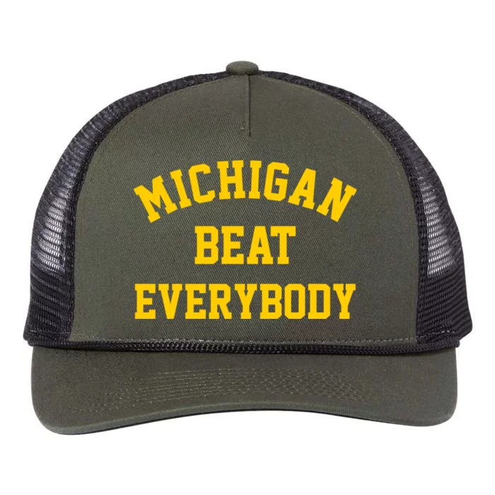 Michigan Beat Everybody Retro Rope Trucker Hat Cap