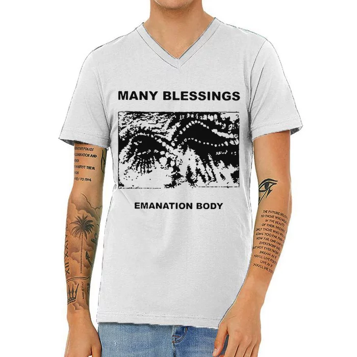 Many Blessings Emanation Body V-Neck T-Shirt