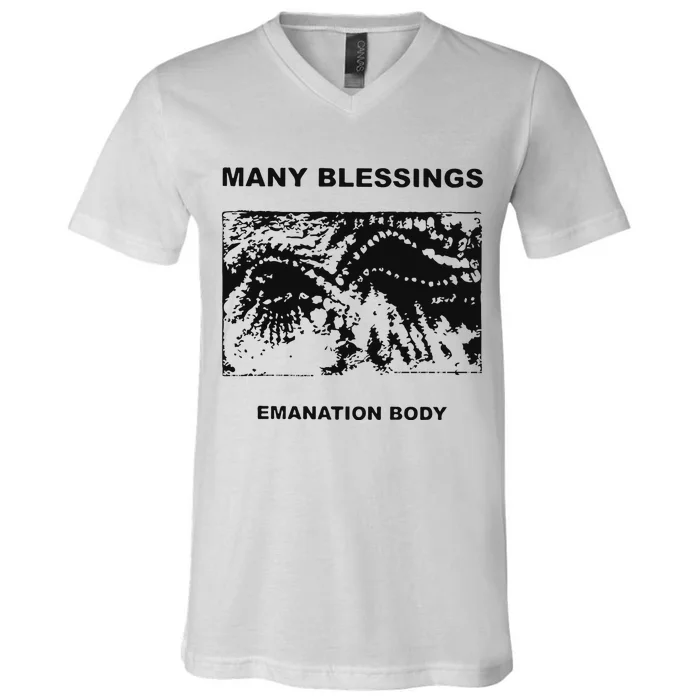 Many Blessings Emanation Body V-Neck T-Shirt