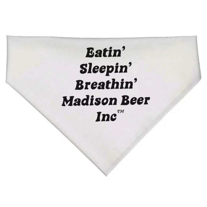 Madison Beer Eatin’ Sleepin’ Breathin’ Madison Beer Inc Back USA-Made Doggie Bandana