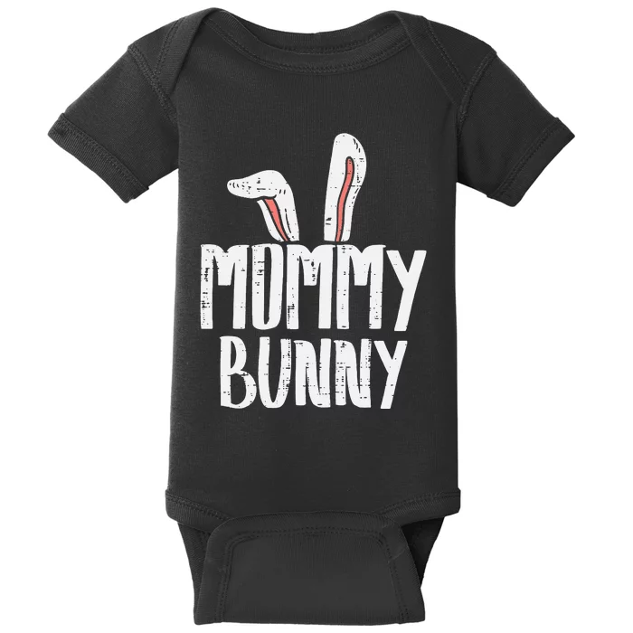 Mommy Bunny Ear Easter Family Matching Mom Mama Mother Baby Bodysuit