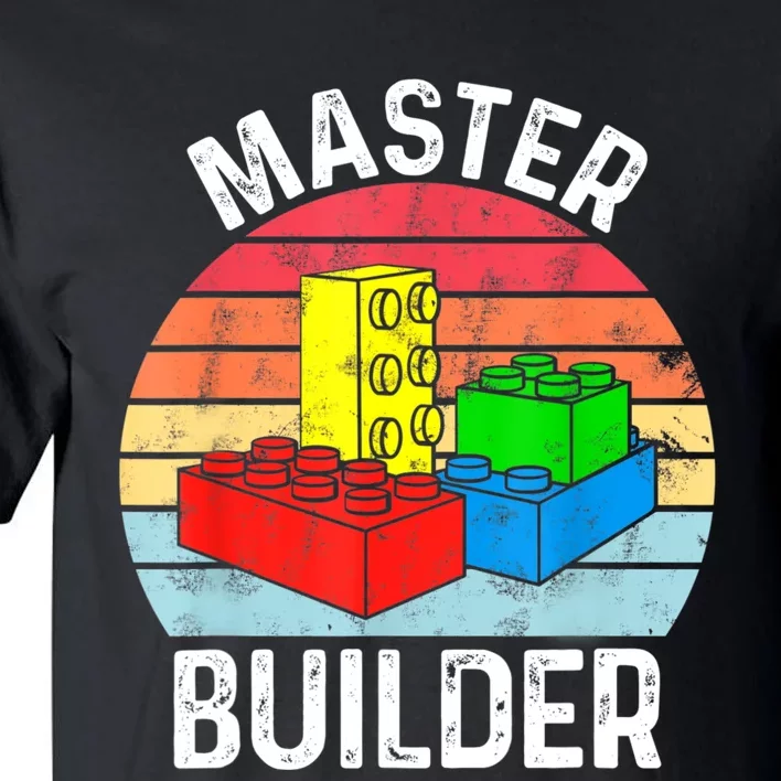 Master Builder Funny Building Blocks Toys Tall T-Shirt