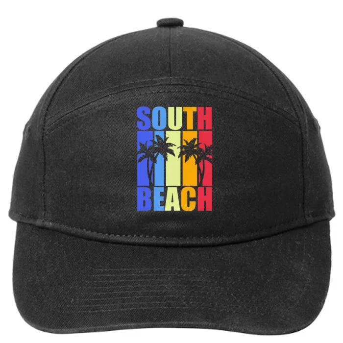 Miami Beach Florida Souvenir Colourful South Beach 7-Panel Snapback Hat