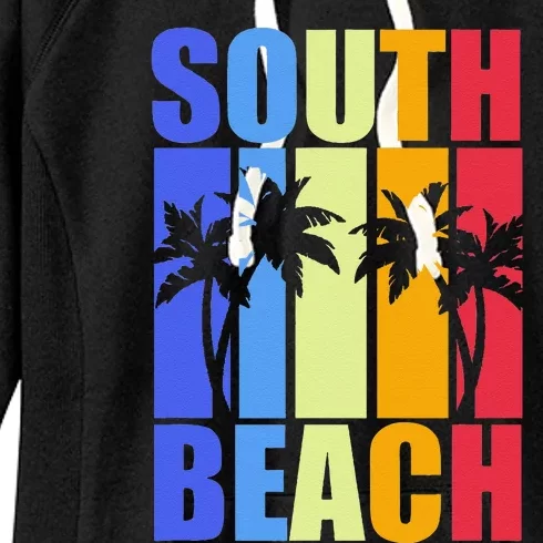 Miami Beach Florida Souvenir Colourful South Beach Women's Fleece Hoodie