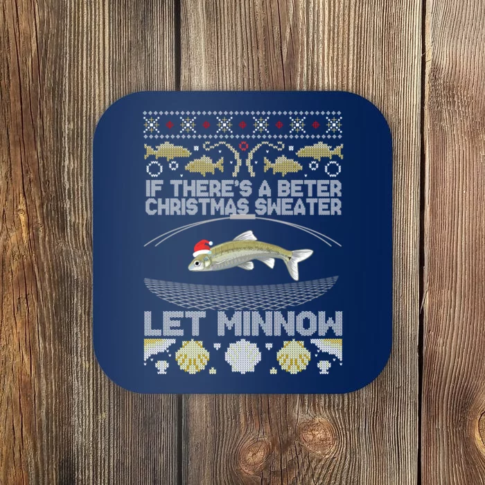 Minnow Bait Fish Trap Angler Fishing Coaster