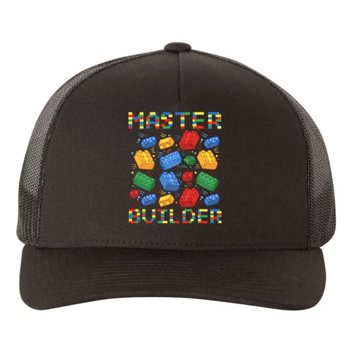 Master Builder Funny Building Blocks Gift Yupoong Adult 5-Panel Trucker Hat