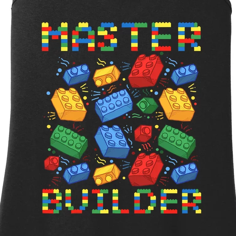 Master Builder Funny Building Blocks Gift Ladies Essential Tank