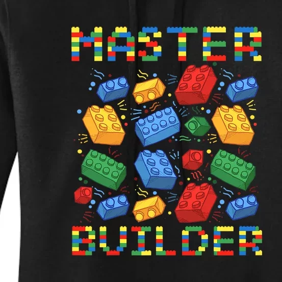 Master Builder Funny Building Blocks Gift Women's Pullover Hoodie