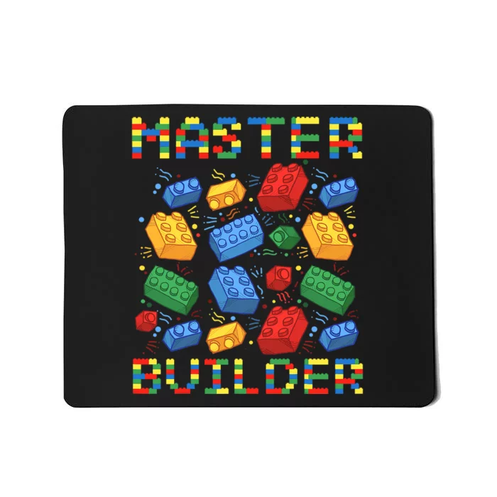 Master Builder Funny Building Blocks Gift Mousepad