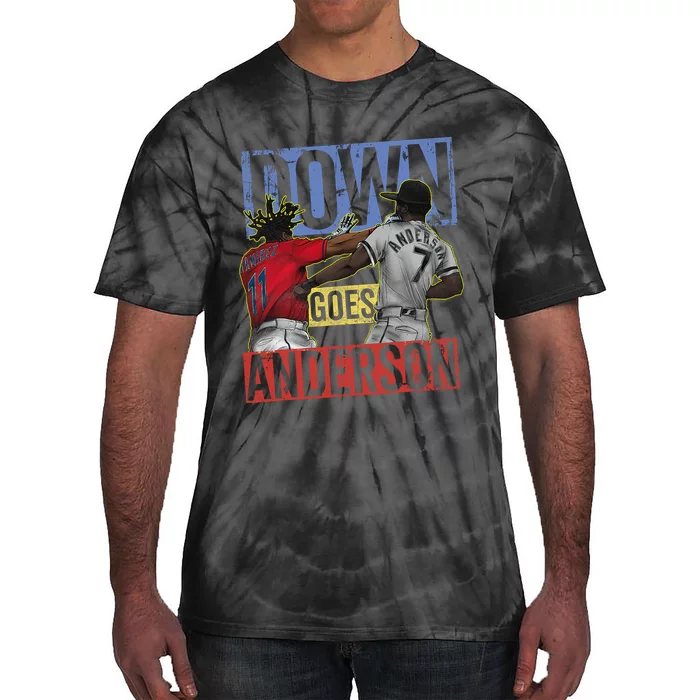 Meme Baseball Funny Down Goes Anderson Tie-Dye T-Shirt