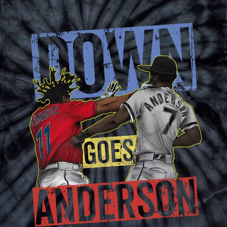 Meme Baseball Funny Down Goes Anderson Tie-Dye T-Shirt