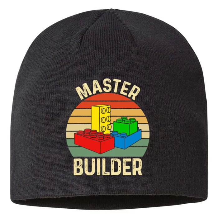 Master Builder Funny Building Blocks Toys 8 1/2in Sustainable Knit Beanie