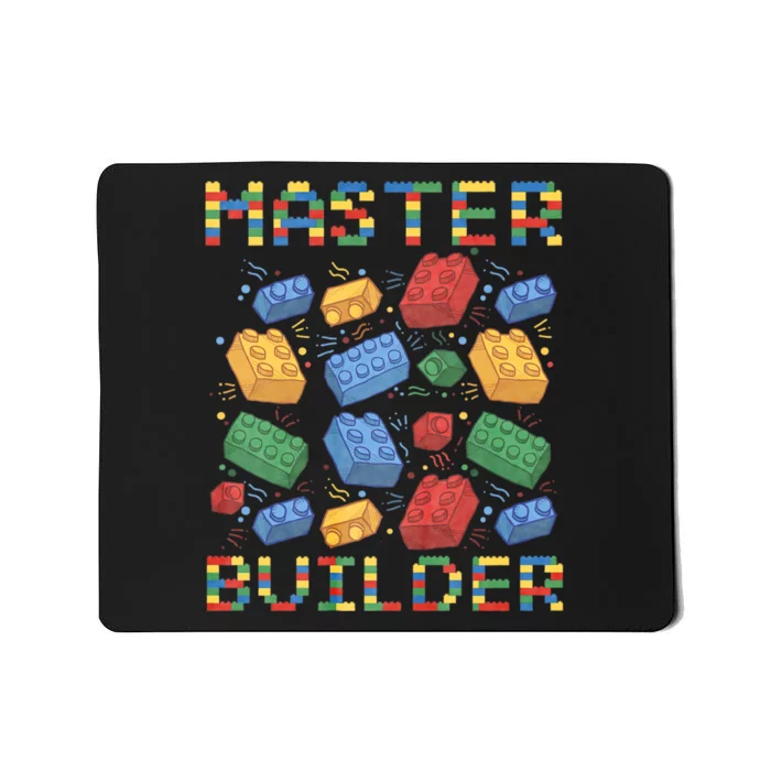 Master Builder Funny Building Blocks Gifts Mousepad