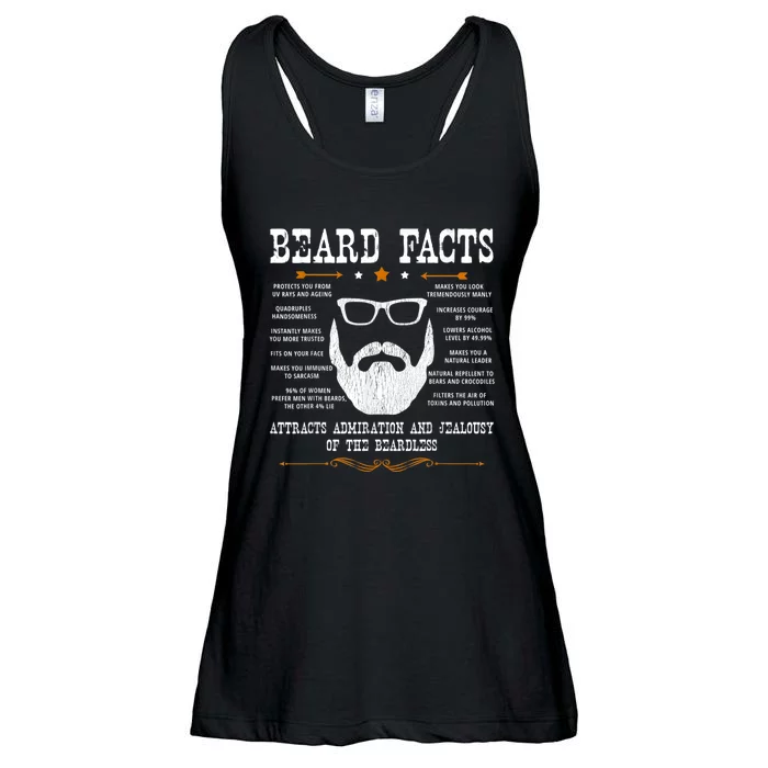 Mens Beard Facts Beard Lover Ladies Essential Flowy Tank