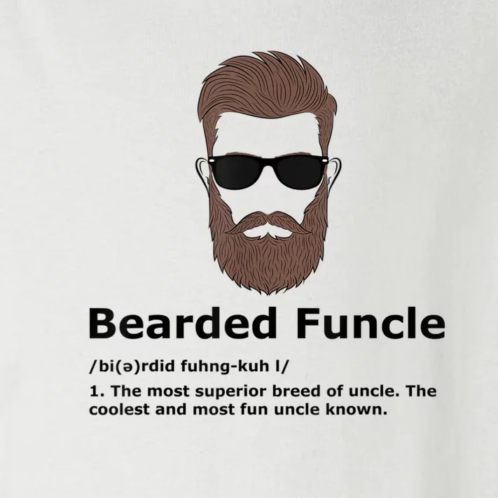 Mens Bearded Funcle Funny Uncle Definition Toddler Long Sleeve Shirt