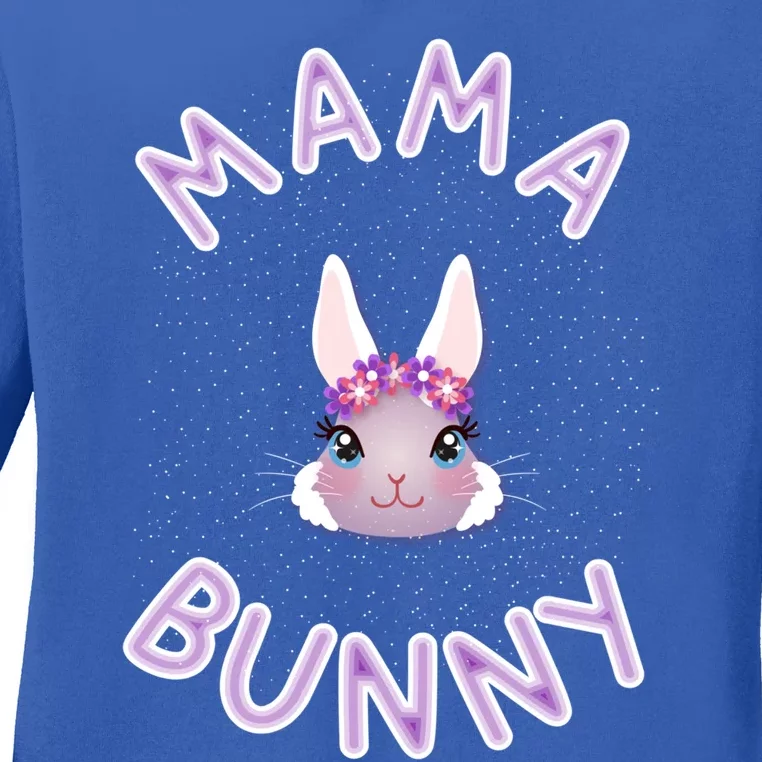 Mama Bunny Funny Easter Rabbit Bunny Lover Cool Gift Ladies Long Sleeve Shirt