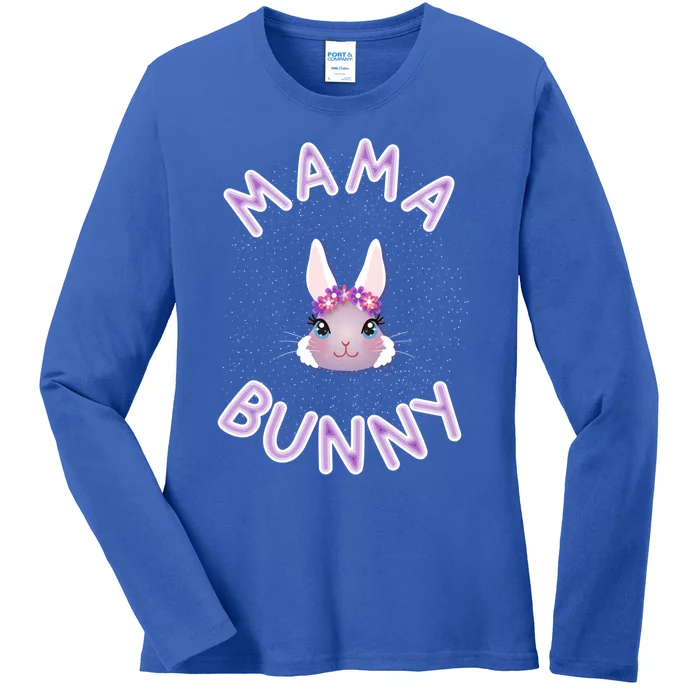 Mama Bunny Funny Easter Rabbit Bunny Lover Cool Gift Ladies Long Sleeve Shirt