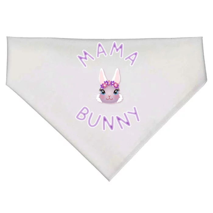 Mama Bunny Funny Easter Rabbit Bunny Lover Cool Gift USA-Made Doggie Bandana